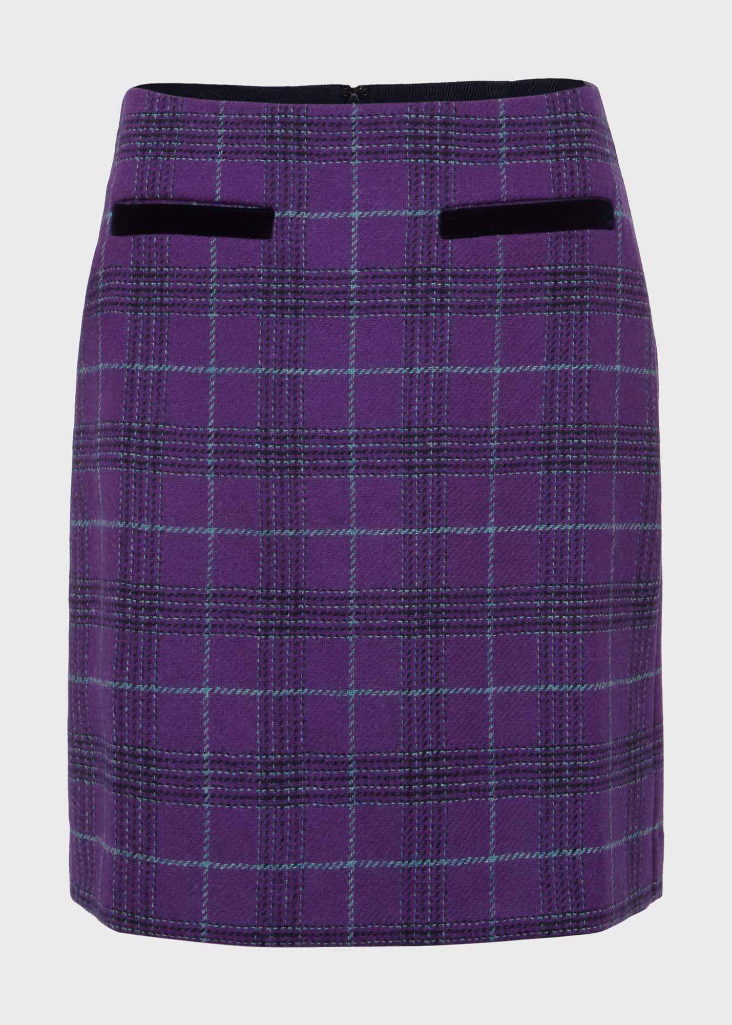 Ruthie Wool Skirt, Purple Multi, hi-res